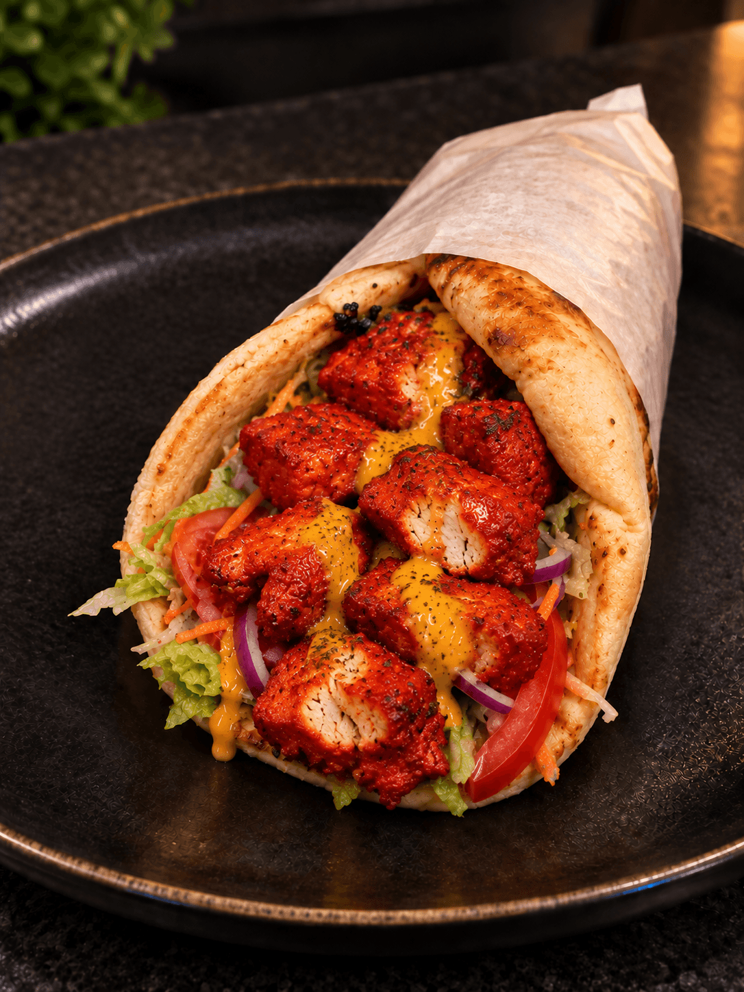 Sandwich cheese naan poulet tikka