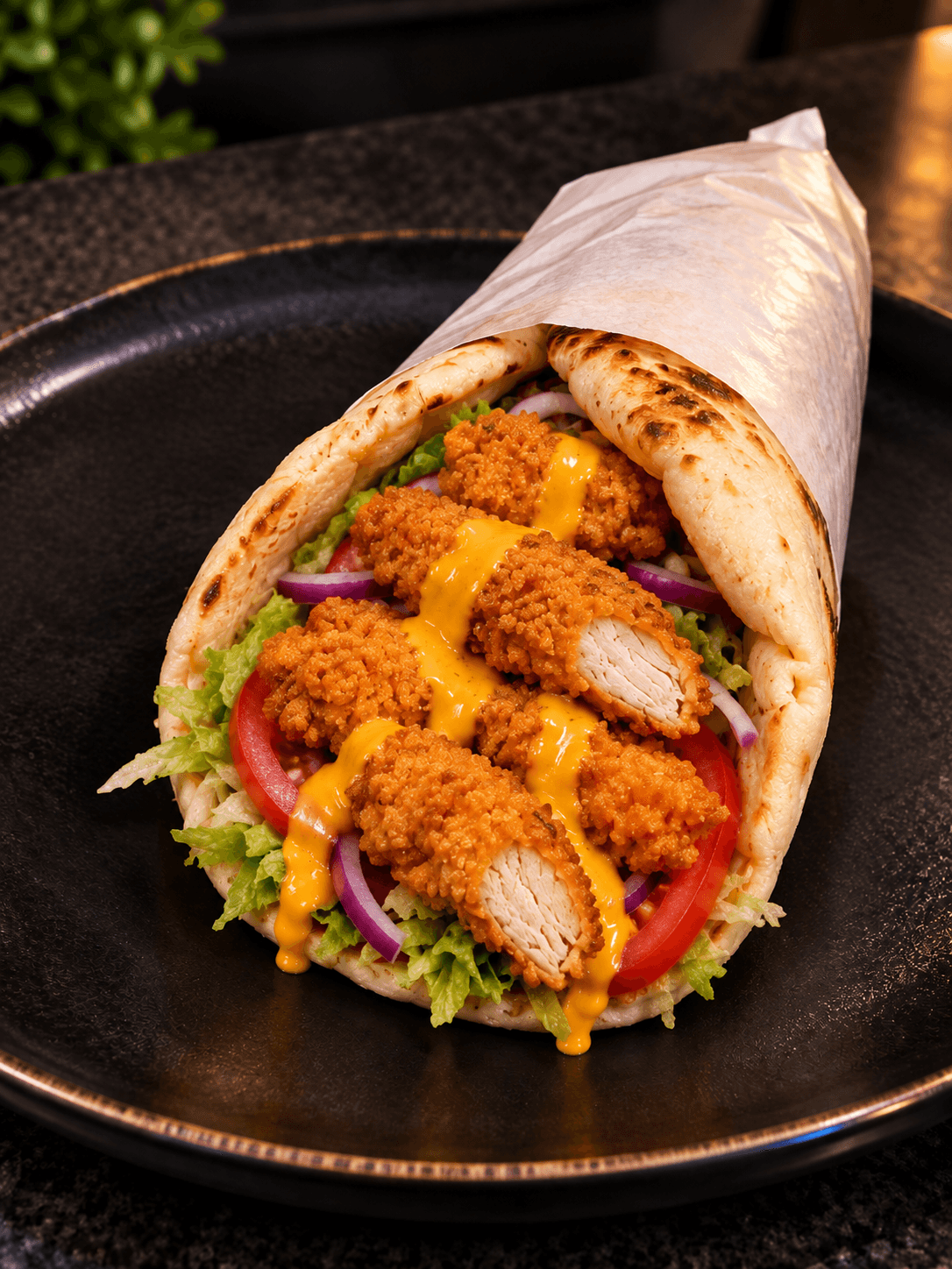 Sandwich cheese naan tenders
